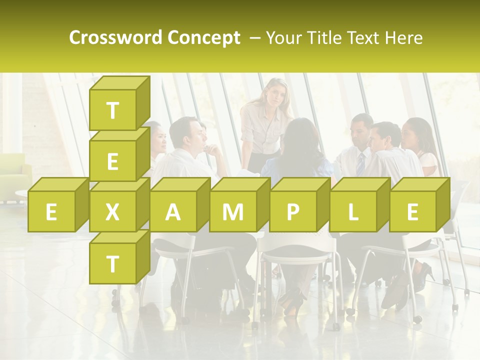 A Group Of People Sitting Around A Table Talking PowerPoint Template