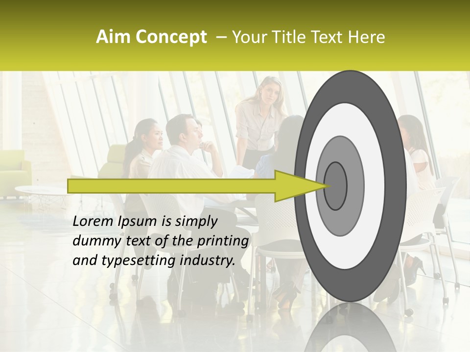 A Group Of People Sitting Around A Table Talking PowerPoint Template