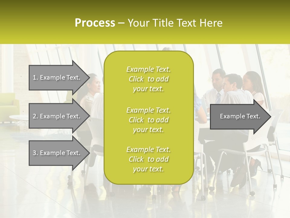 A Group Of People Sitting Around A Table Talking PowerPoint Template