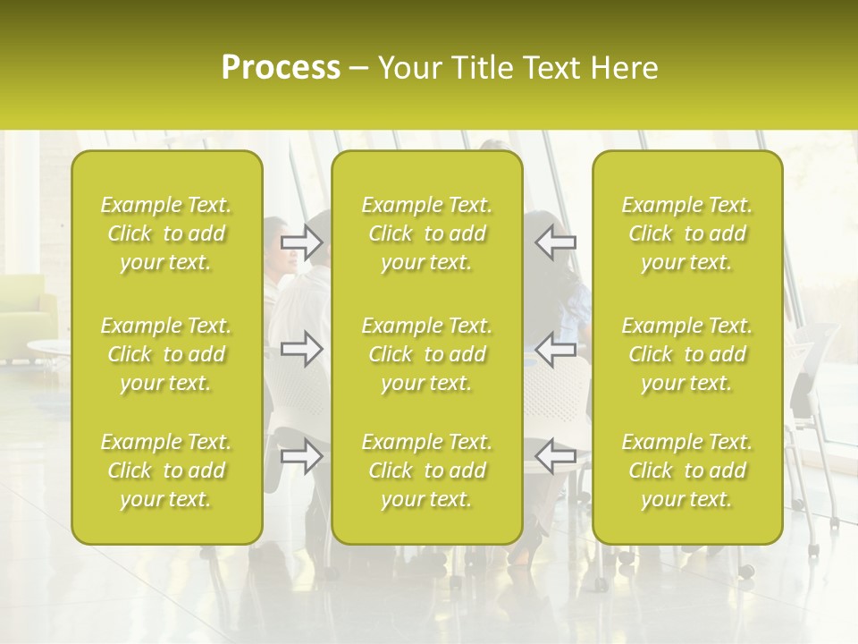 A Group Of People Sitting Around A Table Talking PowerPoint Template