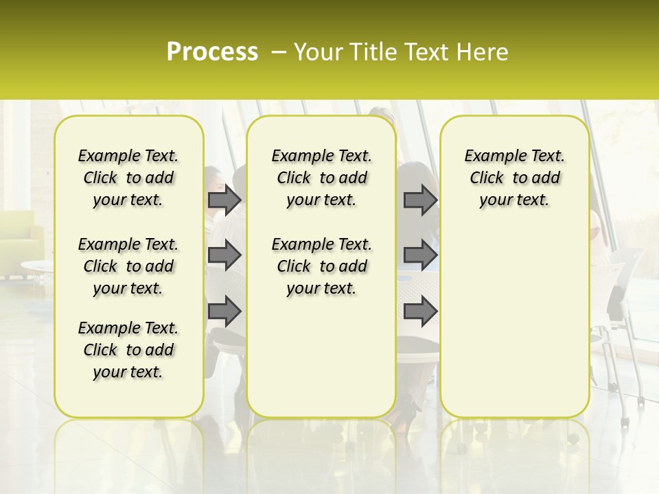A Group Of People Sitting Around A Table Talking PowerPoint Template