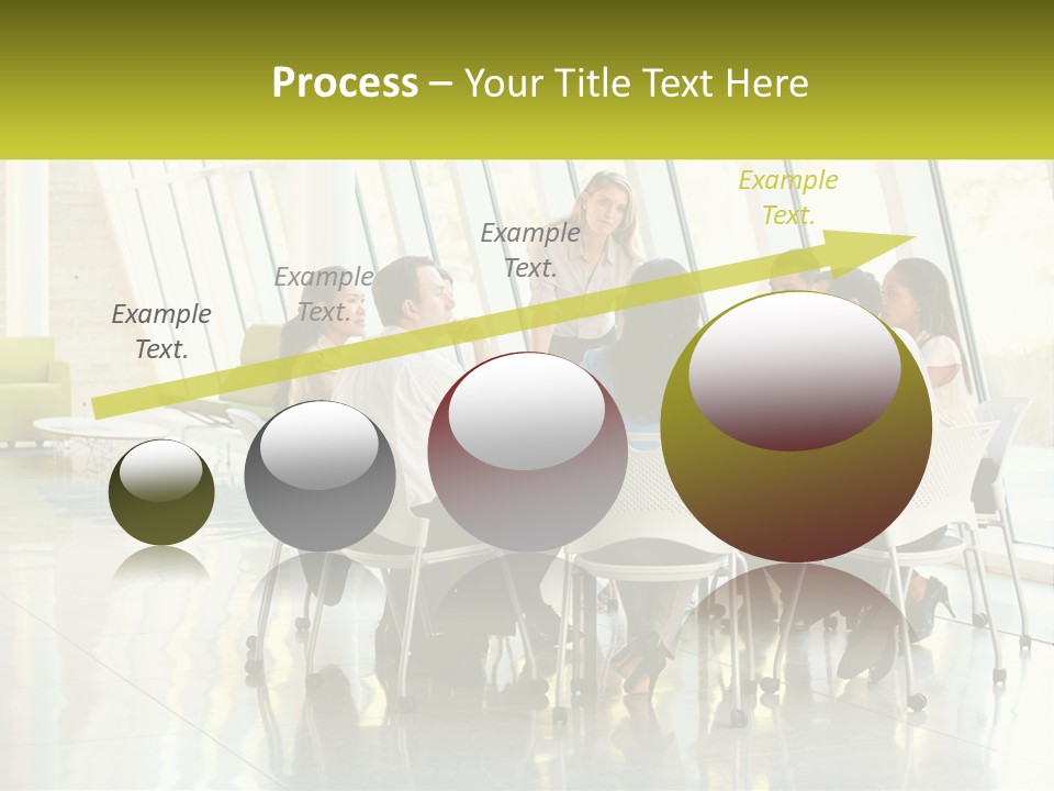 A Group Of People Sitting Around A Table Talking PowerPoint Template
