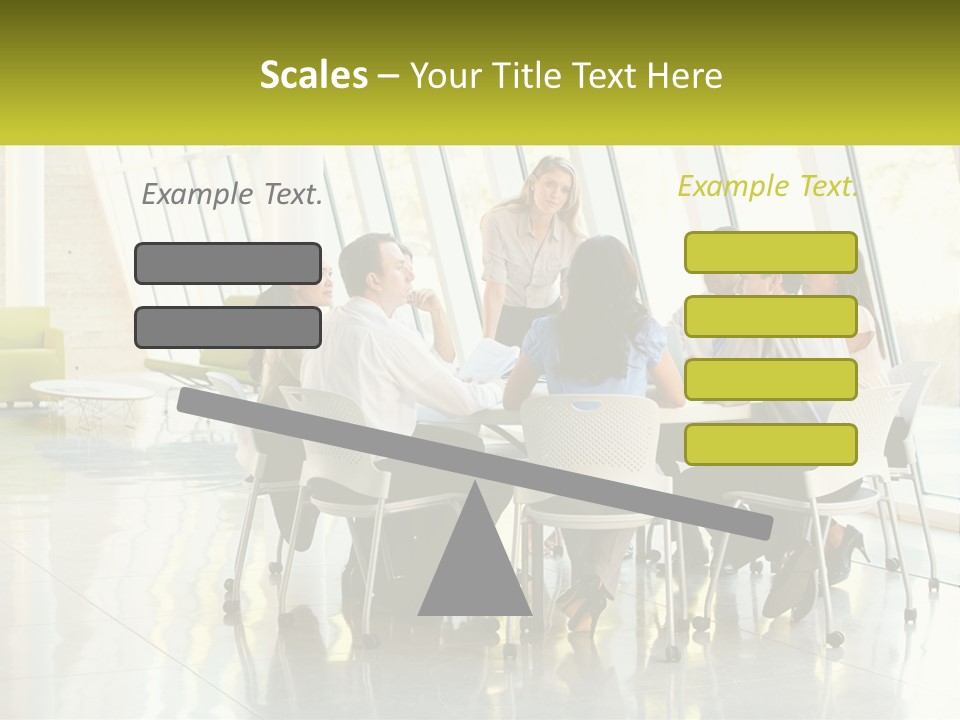 A Group Of People Sitting Around A Table Talking PowerPoint Template