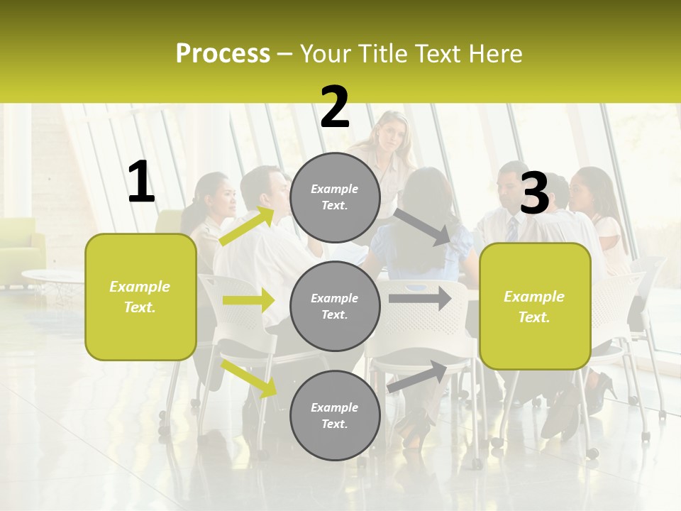 A Group Of People Sitting Around A Table Talking PowerPoint Template