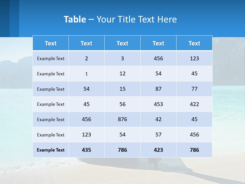 A Boat On The Beach With Mountains In The Background PowerPoint Template