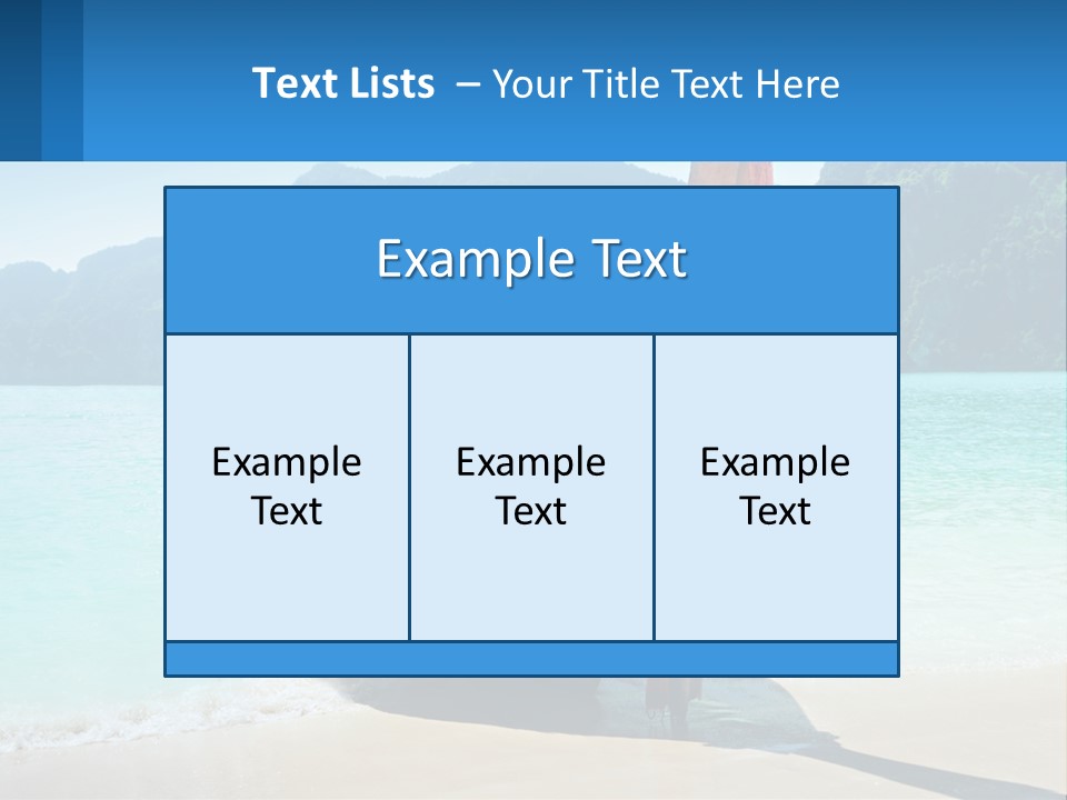 A Boat On The Beach With Mountains In The Background PowerPoint Template