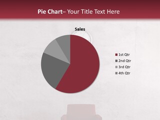 A Red Chair In A Room With A Clock On The Wall PowerPoint Template