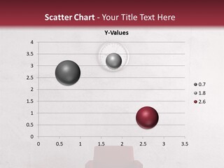 A Red Chair In A Room With A Clock On The Wall PowerPoint Template