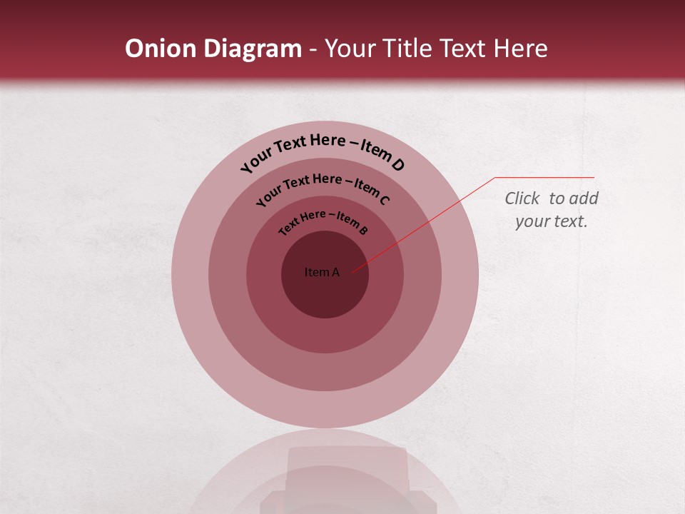 A Red Chair In A Room With A Clock On The Wall PowerPoint Template