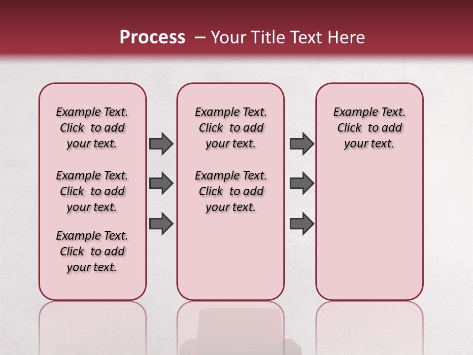 A Red Chair In A Room With A Clock On The Wall PowerPoint Template