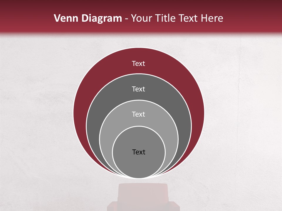 A Red Chair In A Room With A Clock On The Wall PowerPoint Template