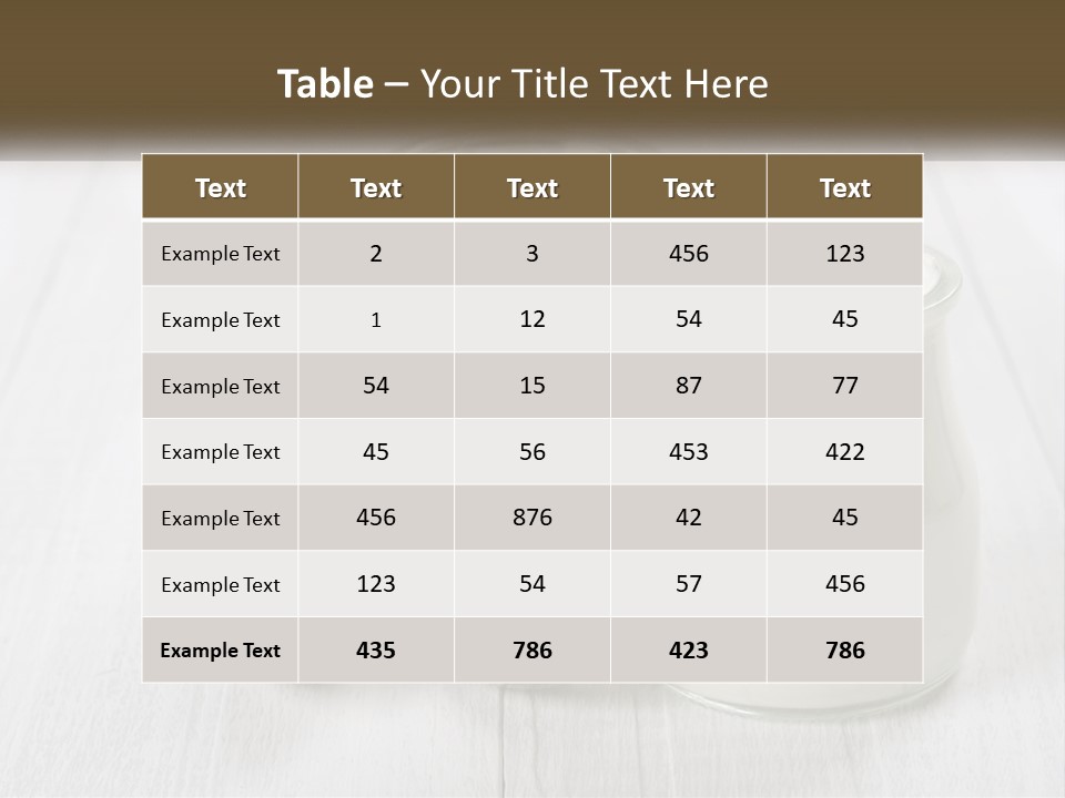 Two Jars Of Yogurt And A Spoon On A White Table PowerPoint Template