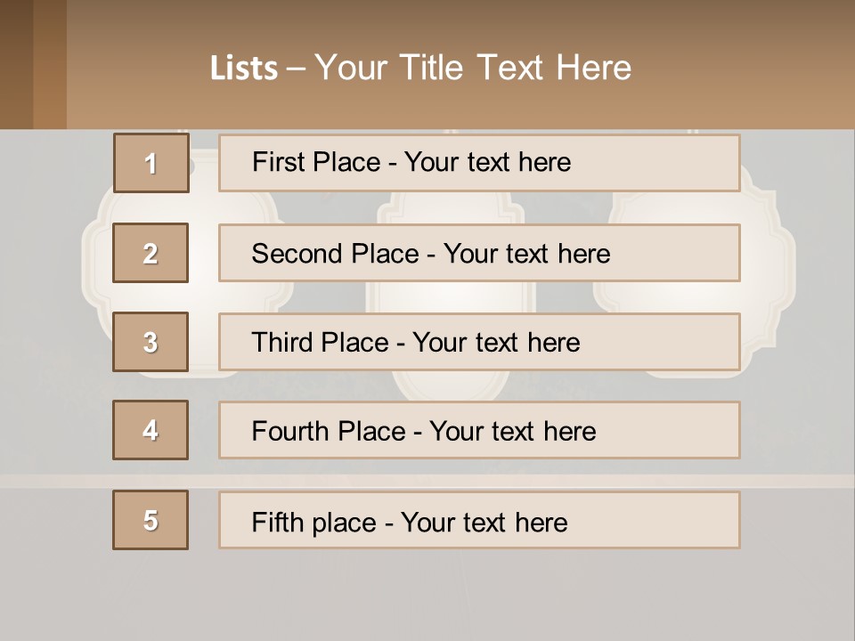 A Set Of Three Hanging Tags On A Wall PowerPoint Template