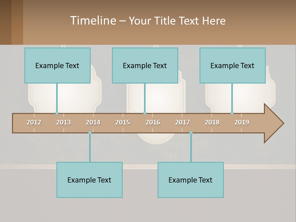 A Set Of Three Hanging Tags On A Wall PowerPoint Template