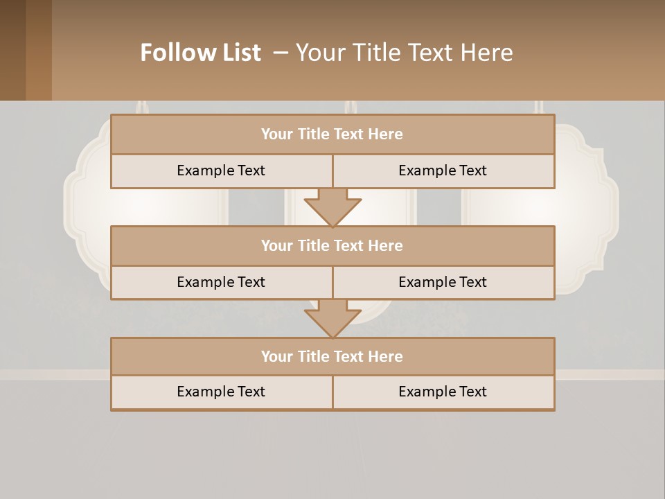 A Set Of Three Hanging Tags On A Wall PowerPoint Template