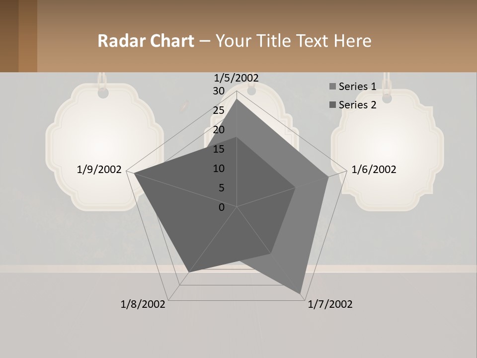 A Set Of Three Hanging Tags On A Wall PowerPoint Template