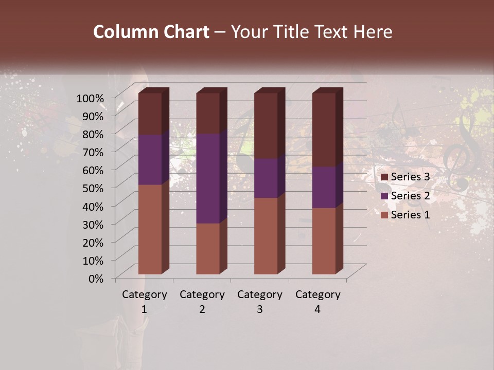 A Young Boy Listening To Music With Headphones On PowerPoint Template