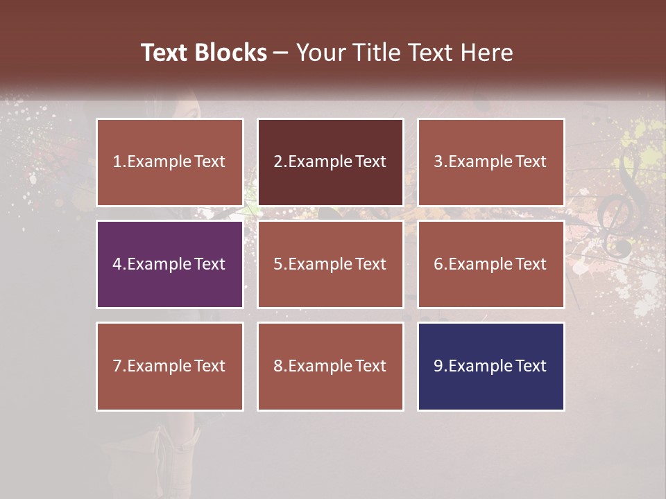 A Young Boy Listening To Music With Headphones On PowerPoint Template