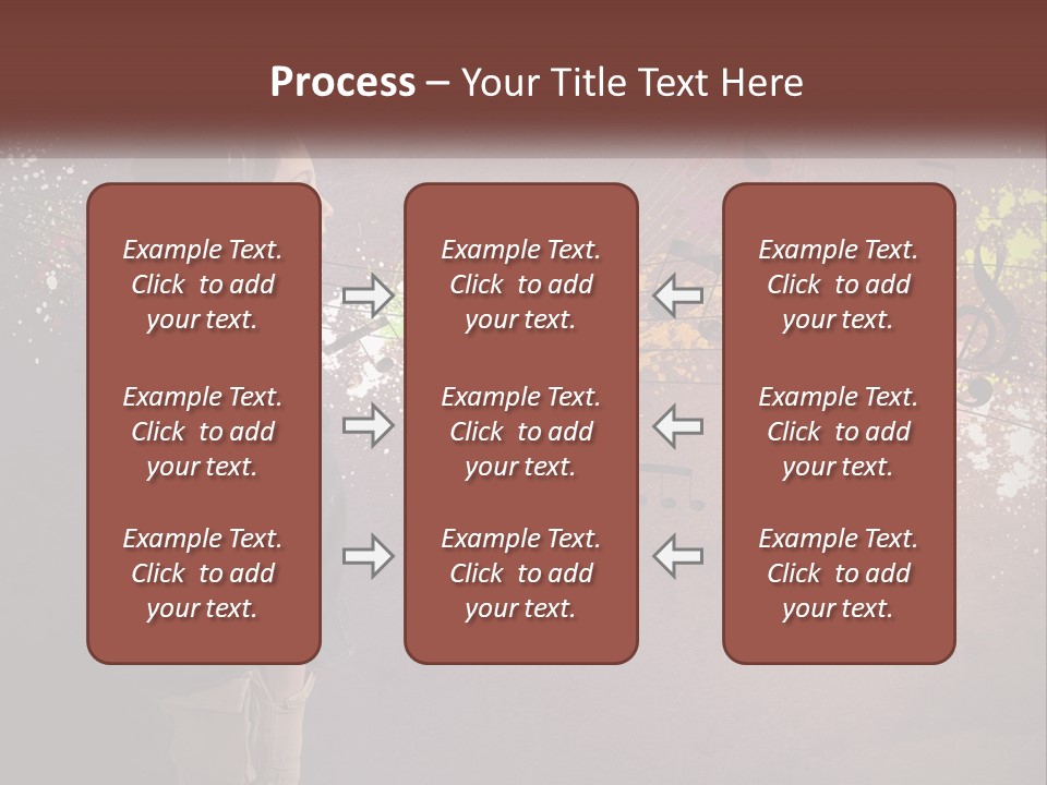 A Young Boy Listening To Music With Headphones On PowerPoint Template