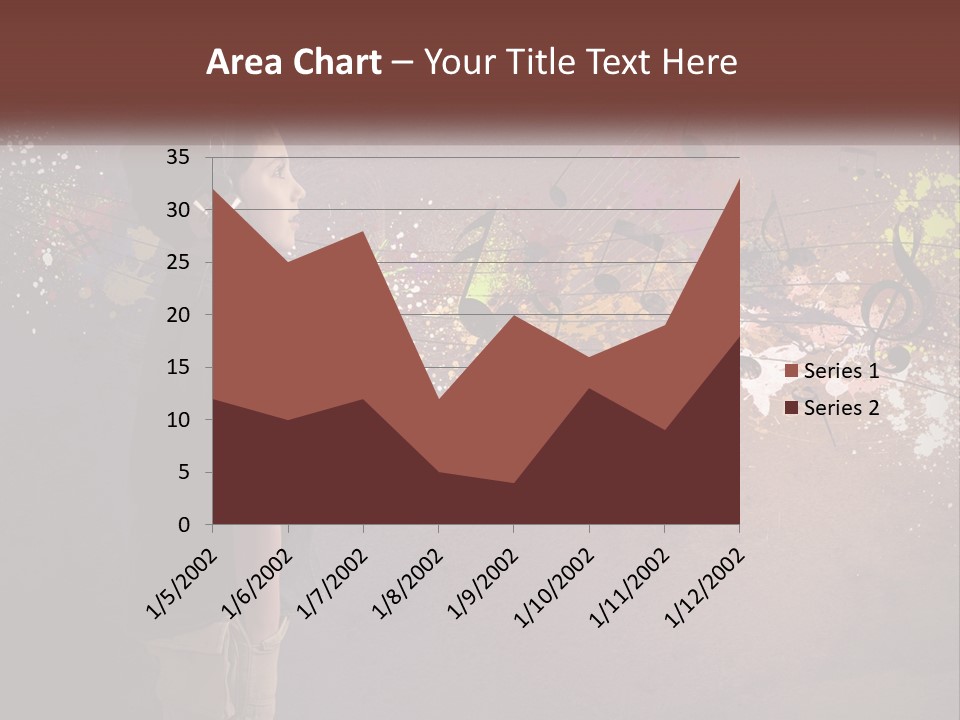 A Young Boy Listening To Music With Headphones On PowerPoint Template