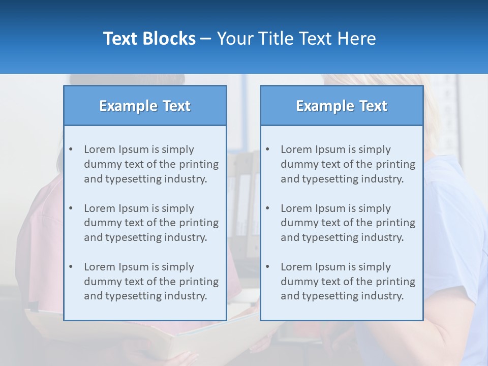 A Nurse And A Nurse Looking At A Clipboard PowerPoint Template