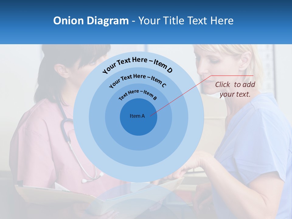 A Nurse And A Nurse Looking At A Clipboard PowerPoint Template