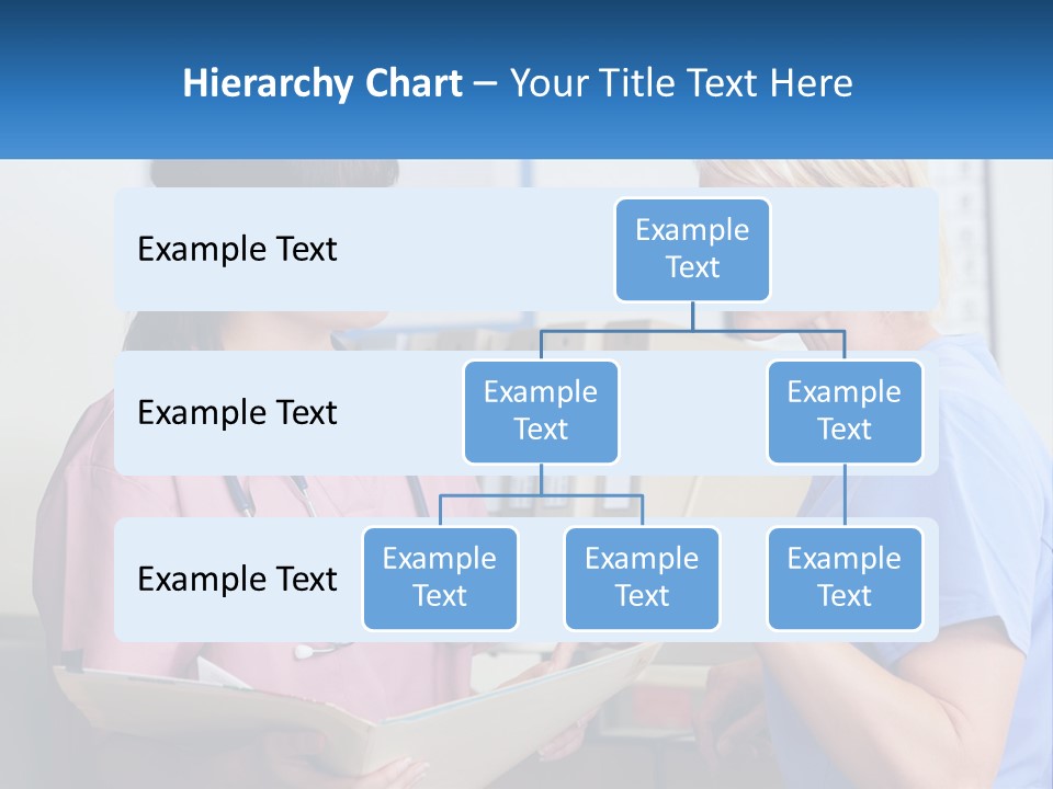 A Nurse And A Nurse Looking At A Clipboard PowerPoint Template