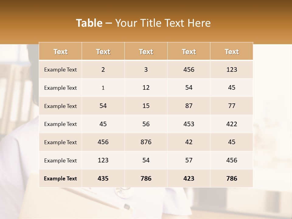 A Woman In Scrubs Is Holding A Clipboard PowerPoint Template