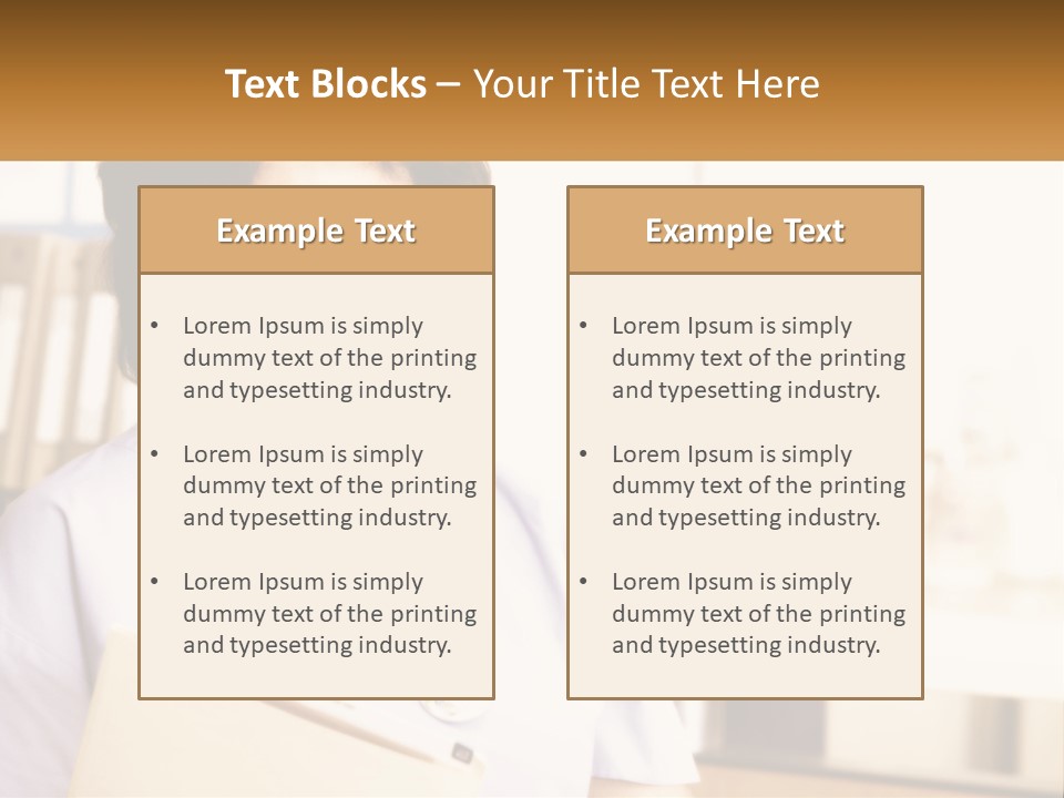 A Woman In Scrubs Is Holding A Clipboard PowerPoint Template