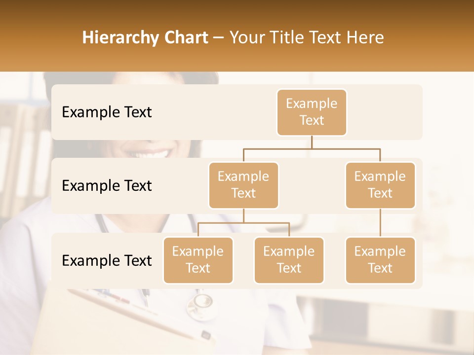 A Woman In Scrubs Is Holding A Clipboard PowerPoint Template