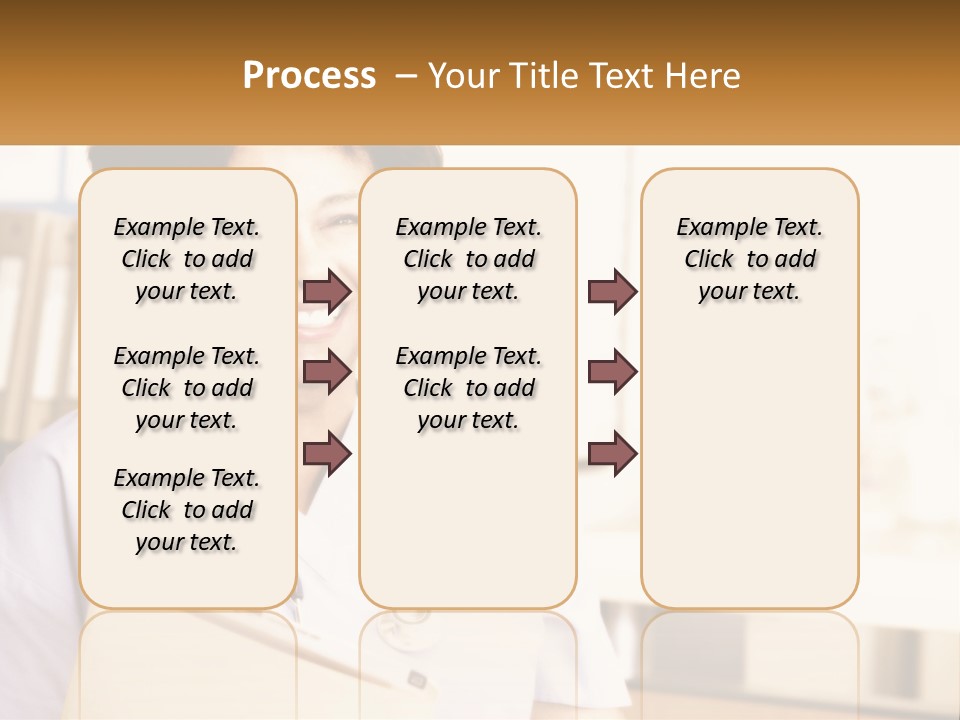 A Woman In Scrubs Is Holding A Clipboard PowerPoint Template