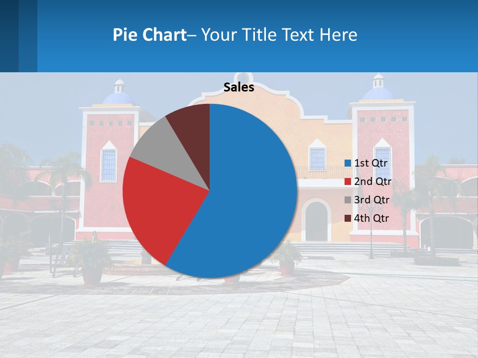 A Colorful Building With A Blue Sky In The Background PowerPoint Template