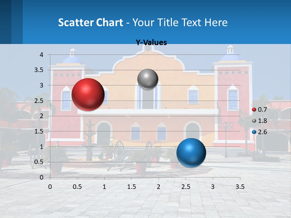 A Colorful Building With A Blue Sky In The Background PowerPoint Template