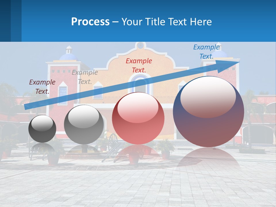 A Colorful Building With A Blue Sky In The Background PowerPoint Template