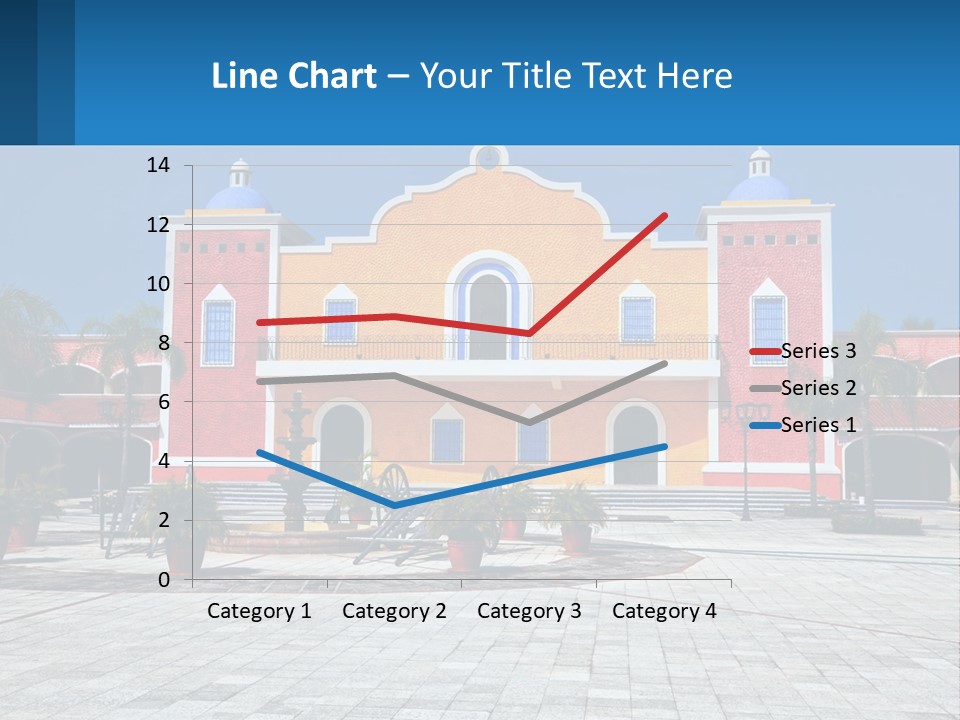 A Colorful Building With A Blue Sky In The Background PowerPoint Template