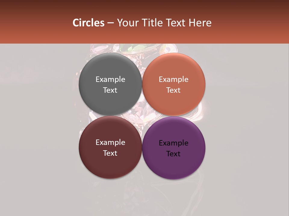 A Ring With A Bunch Of Different Colored Stones On It PowerPoint Template