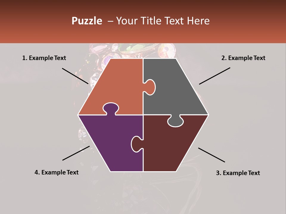 A Ring With A Bunch Of Different Colored Stones On It PowerPoint Template