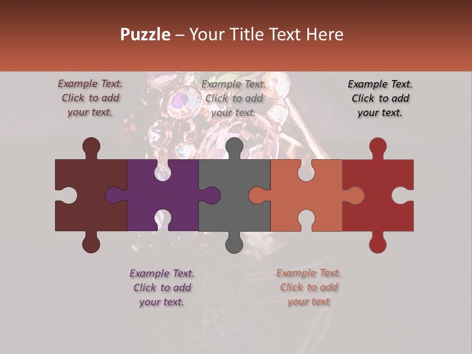 A Ring With A Bunch Of Different Colored Stones On It PowerPoint Template
