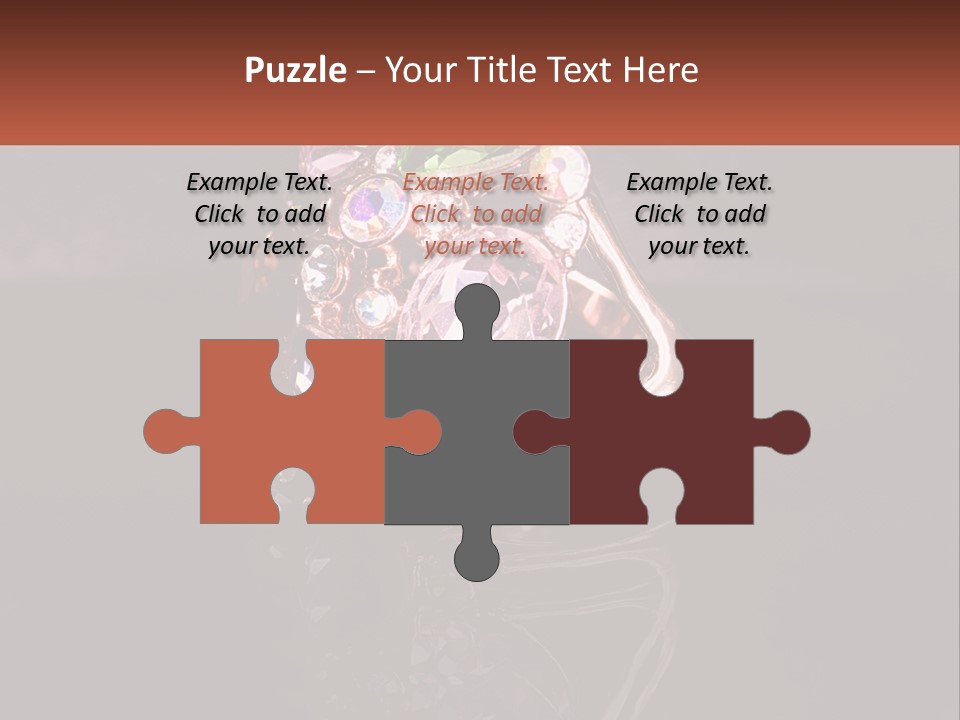 A Ring With A Bunch Of Different Colored Stones On It PowerPoint Template