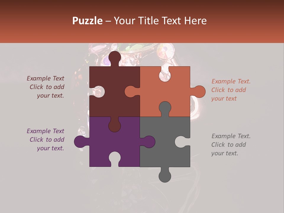 A Ring With A Bunch Of Different Colored Stones On It PowerPoint Template