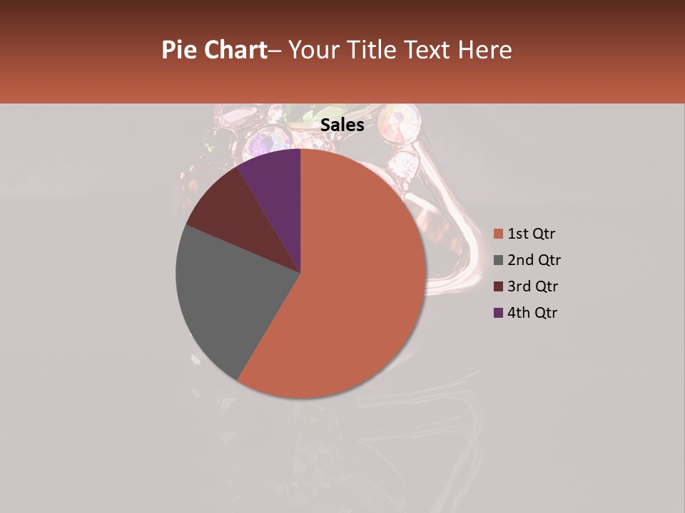 A Ring With A Bunch Of Different Colored Stones On It PowerPoint Template