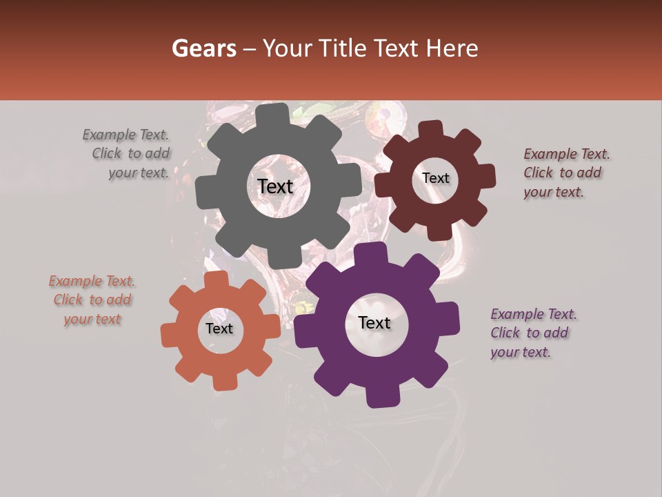 A Ring With A Bunch Of Different Colored Stones On It PowerPoint Template