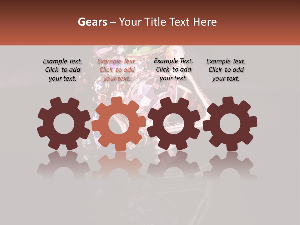 A Ring With A Bunch Of Different Colored Stones On It PowerPoint Template