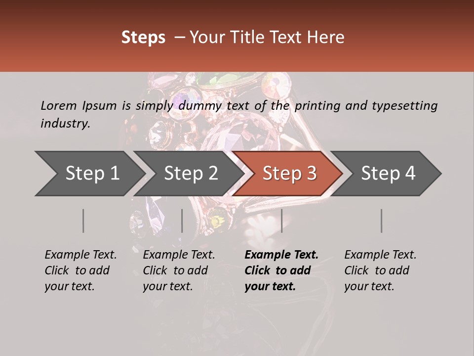 A Ring With A Bunch Of Different Colored Stones On It PowerPoint Template