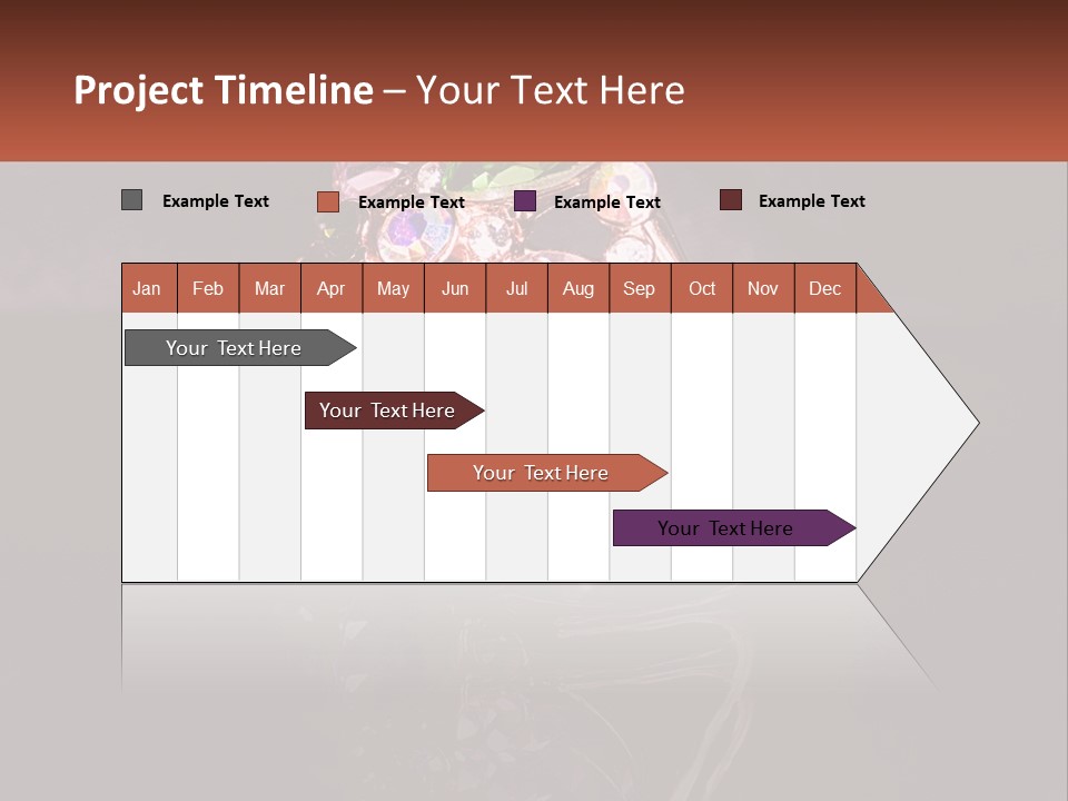 A Ring With A Bunch Of Different Colored Stones On It PowerPoint Template