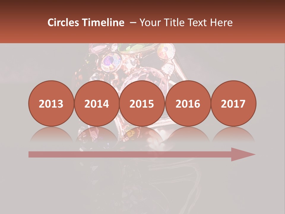 A Ring With A Bunch Of Different Colored Stones On It PowerPoint Template
