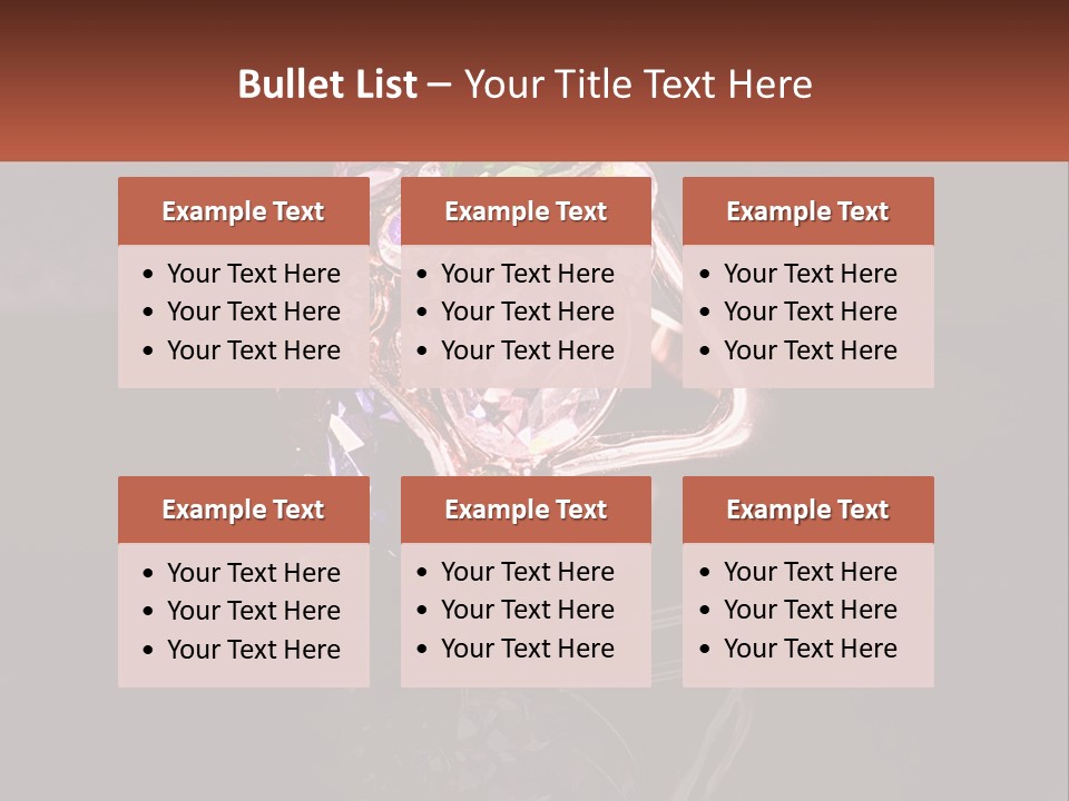 A Ring With A Bunch Of Different Colored Stones On It PowerPoint Template