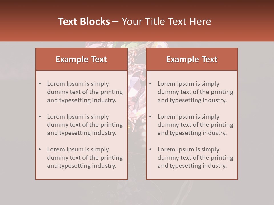 A Ring With A Bunch Of Different Colored Stones On It PowerPoint Template