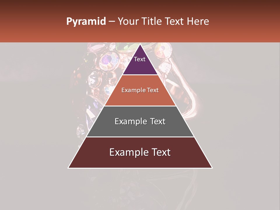 A Ring With A Bunch Of Different Colored Stones On It PowerPoint Template