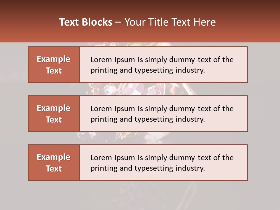 A Ring With A Bunch Of Different Colored Stones On It PowerPoint Template
